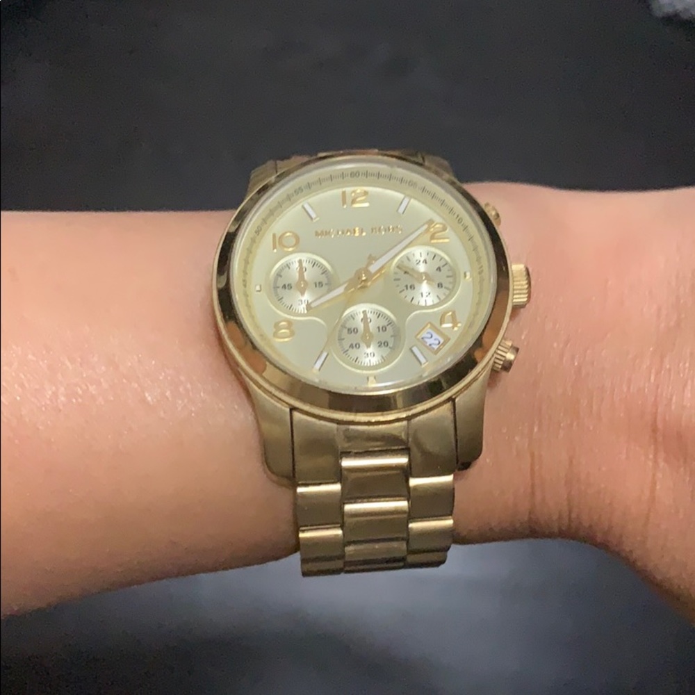 Michael Kors Gold Chronograph Watch MK5055